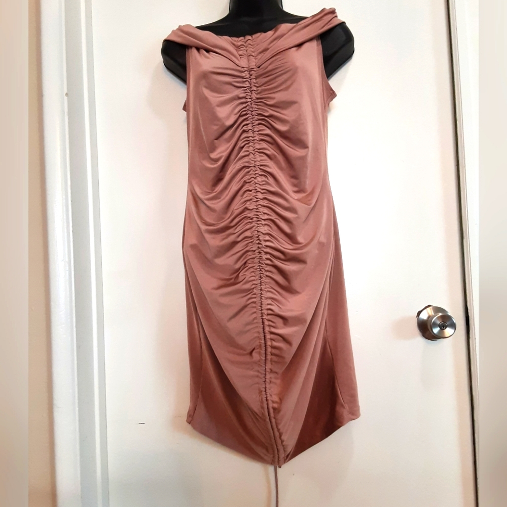 Fashion Nova Pink Champagne Dress.